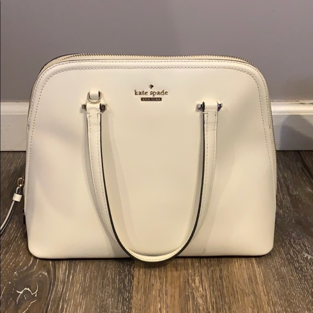 Kate spade white bag. Used twice!